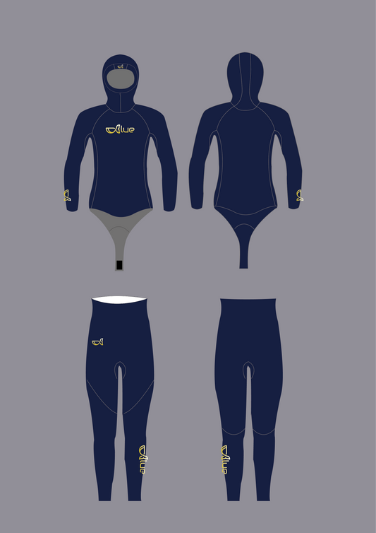 1.5mm Pro - Freediving Wetsuit 鈦藍